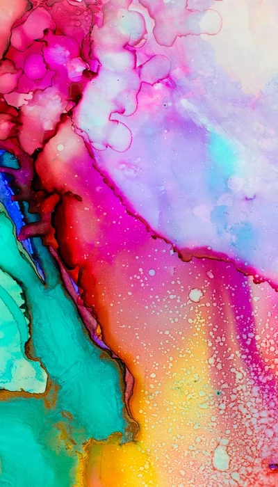 iPhone Hintergrundbilder – Bunte Aquarell Tapeten in 4K & HD