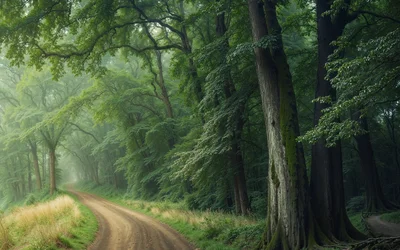 Waldweg im Grünen