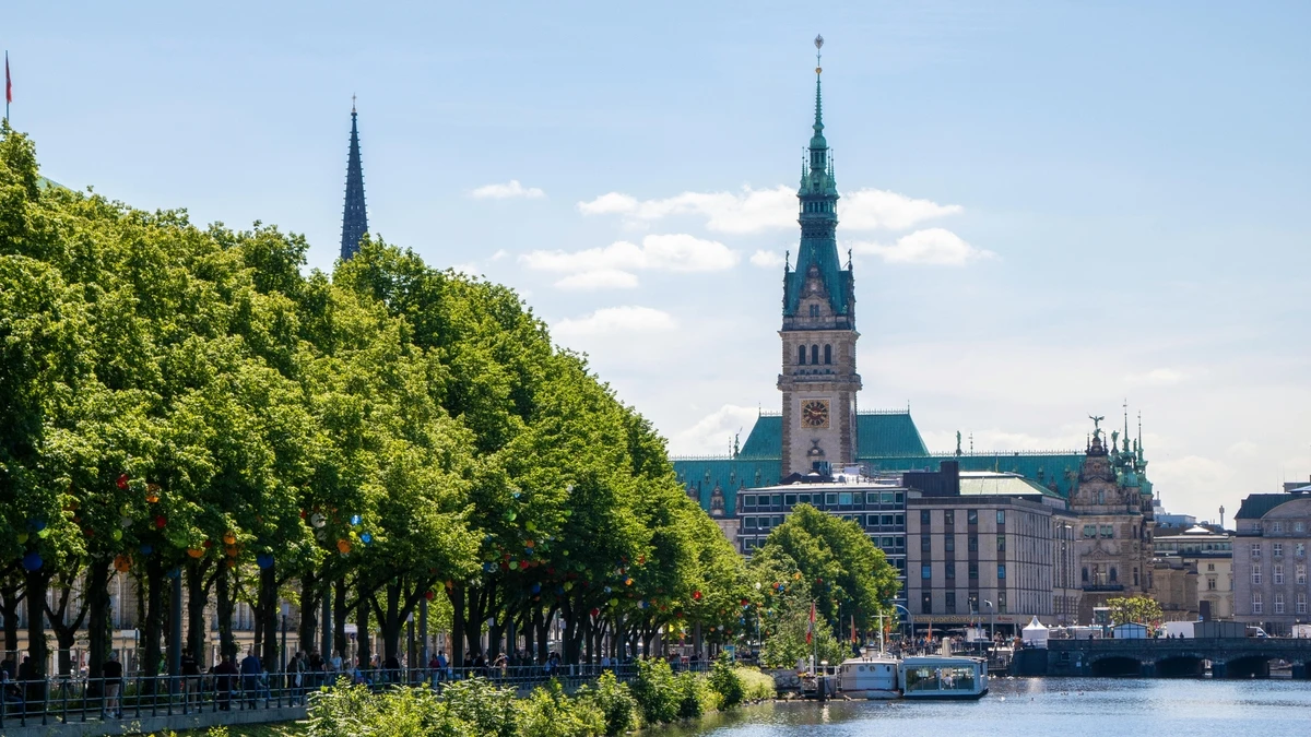 Hamburg Stadt 4K Hintergrundbild – Perfekte Desktop Wallpaper hintergrundbild