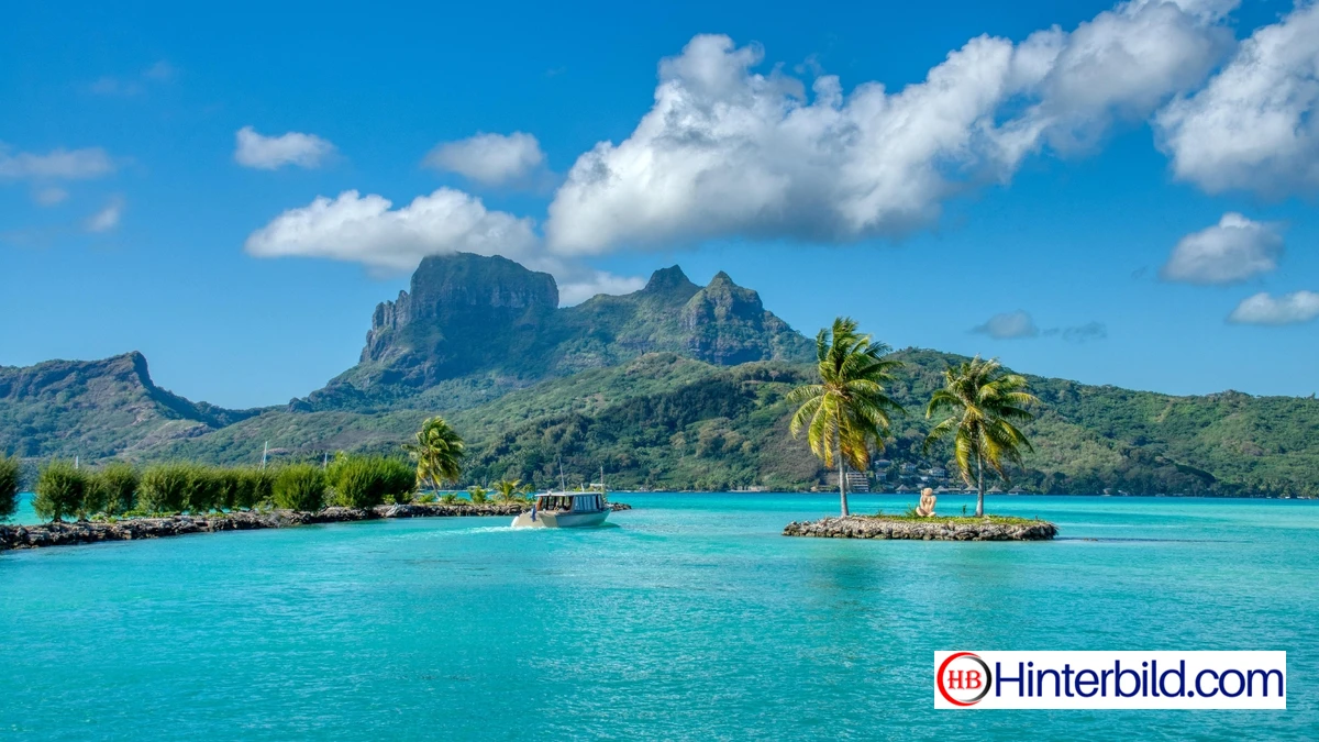 Insel, Tropisch, Blaues wasser hintergrundbild