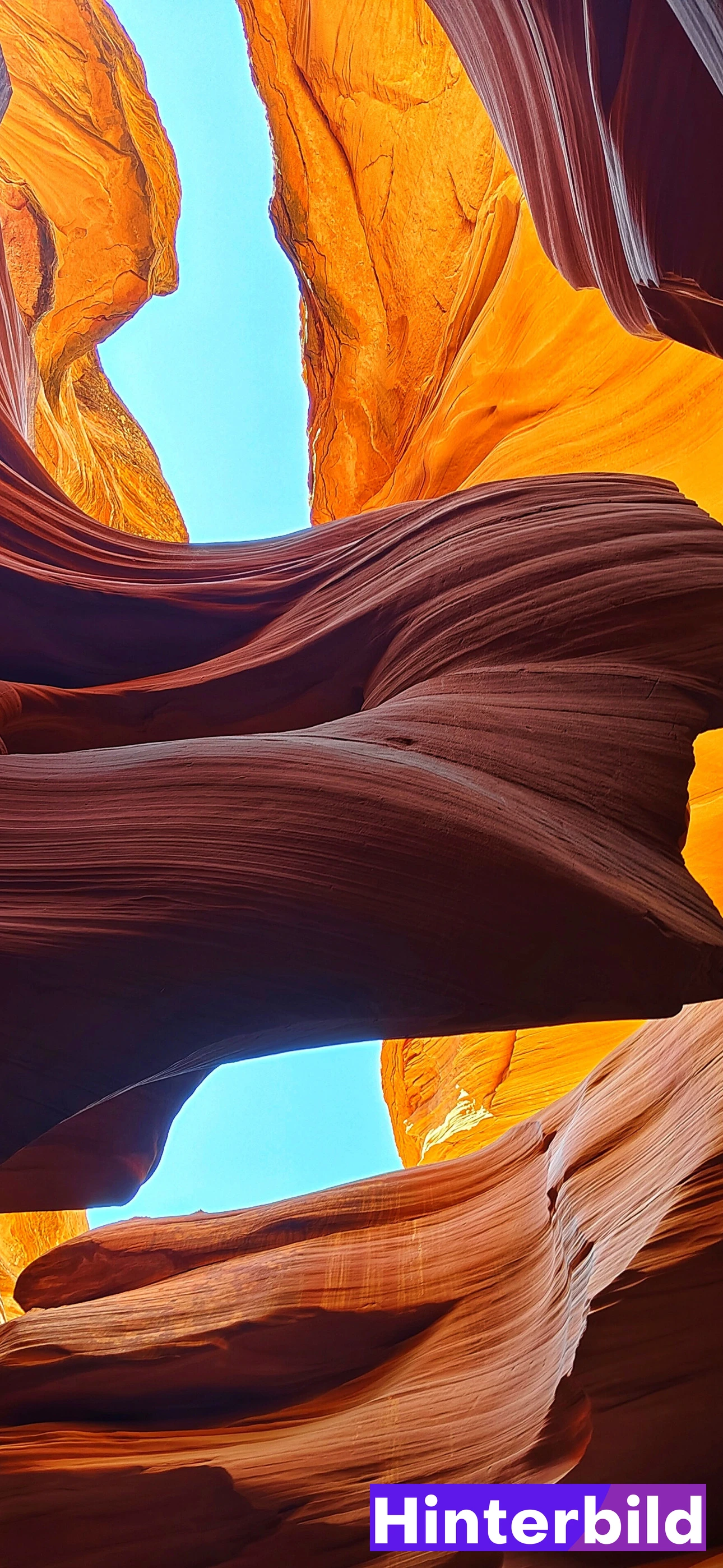 iPhone Hintergrundbild mit Schlucht, Sandstein und Felsen