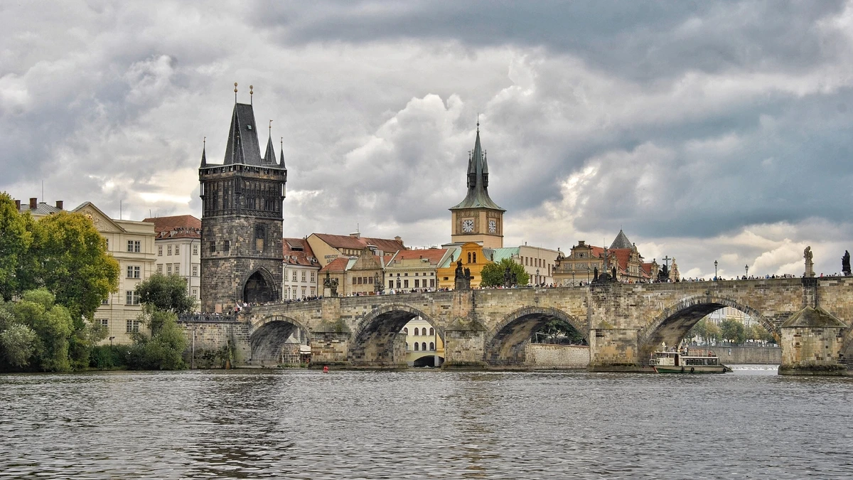 Karlsbrücke, Prag, Tschechische republik hintergrundbild