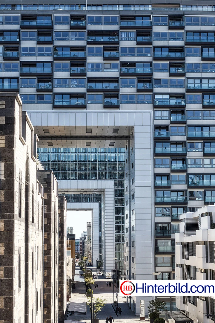 Kranhäuser, Architektur, Köln hintergrundbild