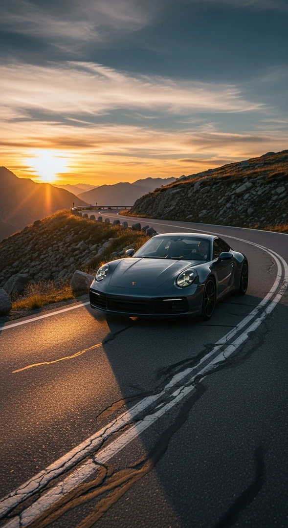 Porsche 911 Mobil Wallpaper 4K – Exklusive Hintergrundbilder fürs Handy hintergrundbild