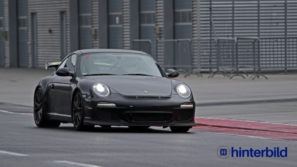 Porsche, Sportwagen Schwarzer Porsche