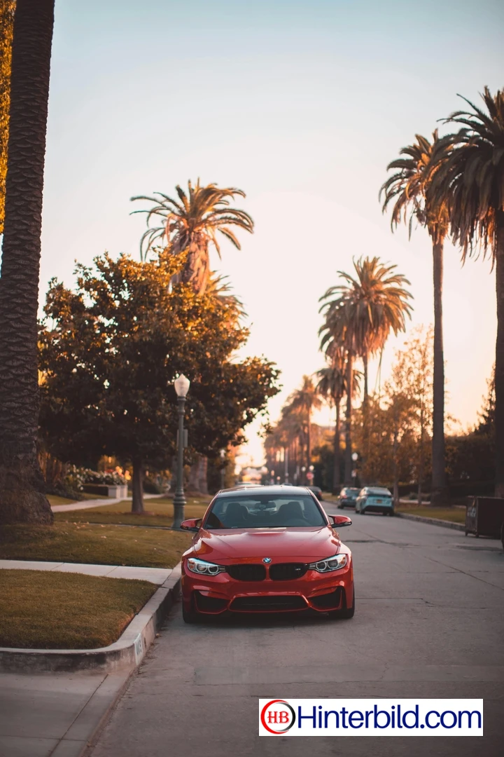 Roter BMW hintergrundbild