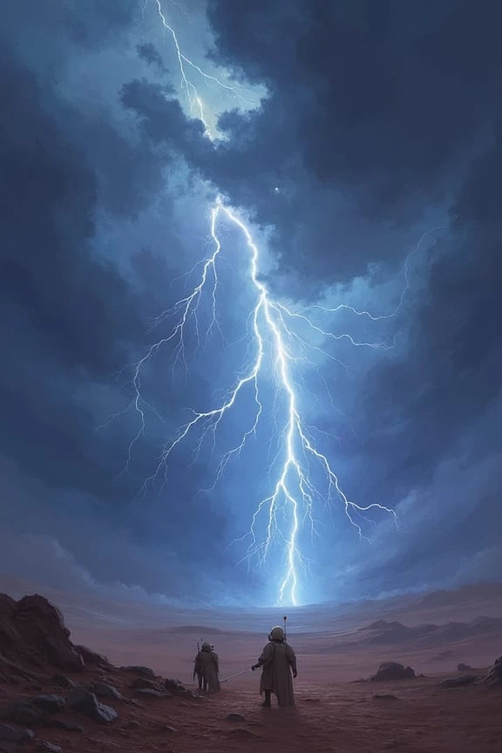 Star Wars und Blitze im Weltraum – Epische Sci-Fi Wallpaper in 4K