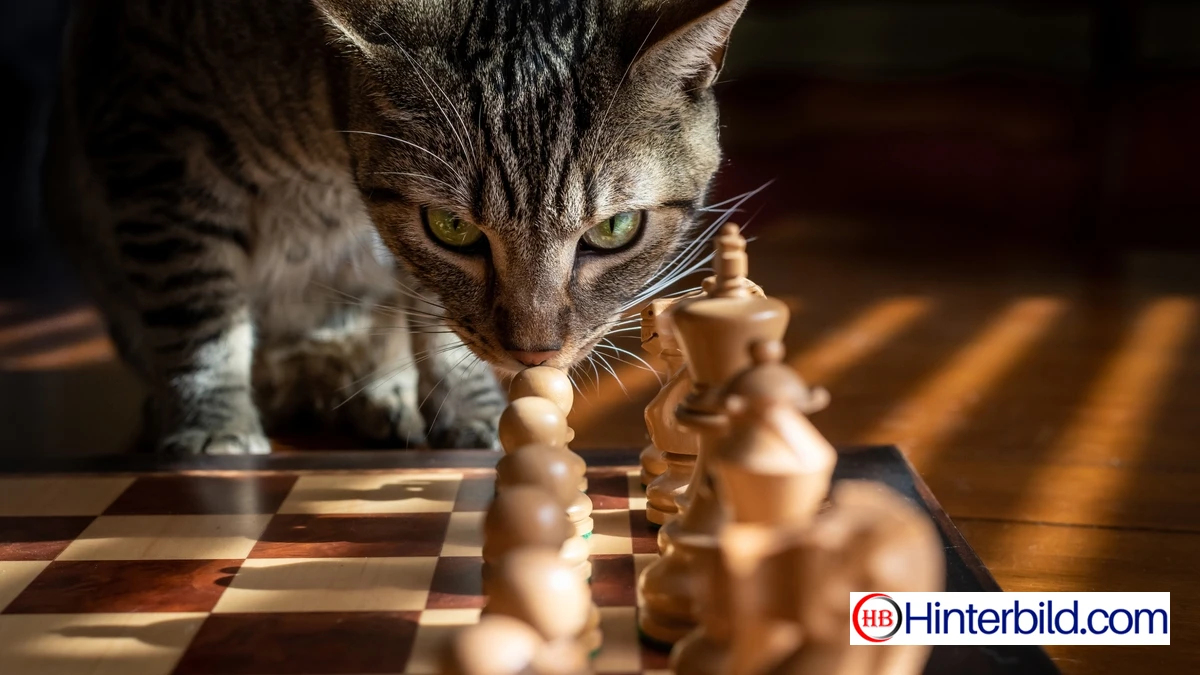 Tabby, Katze, Schach